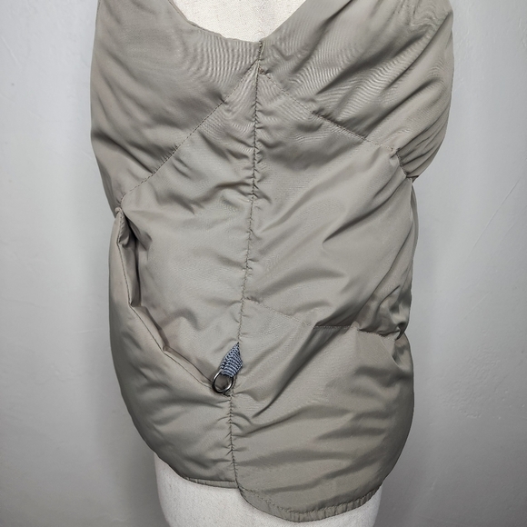 VTG 80s Obermeyer Women's Goose Down Tan Carson Vest Size Small - Picture 2 of 14